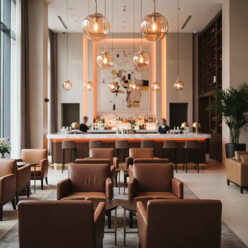 Hotel lobby lounges