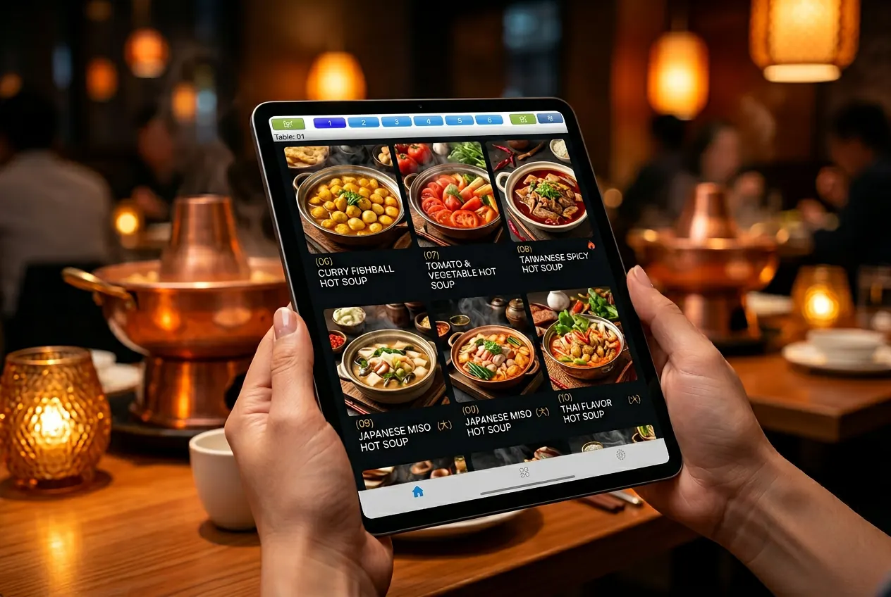 iPad menus that turn the table faster.